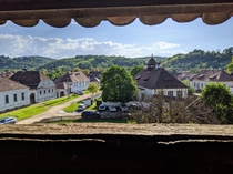Saxon village Kleinschenk Cincor in Transylvania Romania 