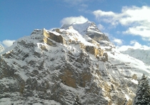 Schwarzmnch mountain as seen from Mrren Switzerland 