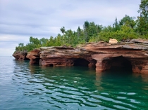 Sea caves of the Apostle Islands Wisconsin  x