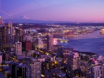 Seattle from the top of the Space Needle 