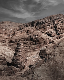 Sedimentary Rocks near Riyadh KSA 