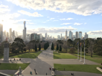 Seems Melbourne is getting the attention it deserves this is the view from the park