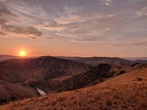 Selah Butte Trail at sunset Yakima WA 