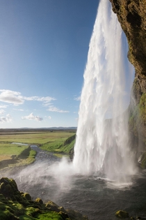 Seljalandsfoss waterfall in southern Iceland 