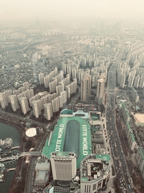 Seoul as seen from the Lotte Sky Tower
