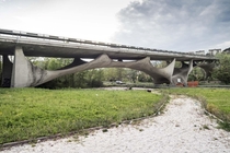 Sergio Musmeci Bridge Italy - thin shell reinforced concrete membrane