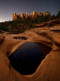 Seven Sacred Pools at Night  Sedona Arizona USA OC  benjamin_beierman