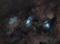 Sharpless   Eagle Nebula  Omega Nebula