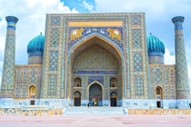 Sher-Dor Madrasah in Samarkand Uzbekistan