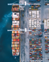 Shipping Yard From Above