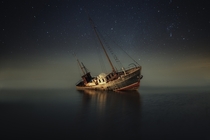 Shipwreck off the Coast of Finland  by Mika Suutari