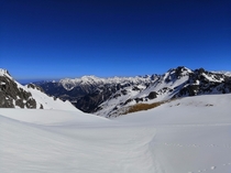 Shot while skitouring in the Austrian Alps Kleinwalsertal 