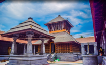 Shri Bhavani Shankara Temple Karnataka India A great example of the coastal Karnataka style of Hindu temple that consists of a square courtyard with a shrine surrounded by galleries on all sides