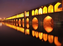 Si o Se pol Arch Bridge Esfahan Iran 