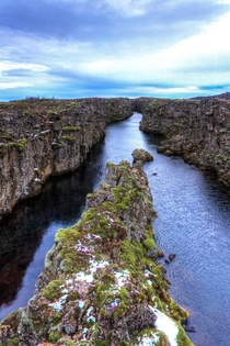 Silfra ingvellir National Park in Iceland 