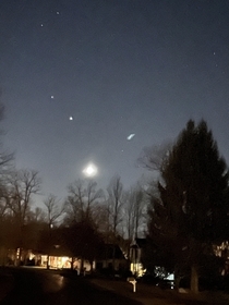 Since we are posting pictures of the moon Saturn and Jupiter this is my best one