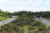 Since were doing wilflife overpasses heres ecoduct Harm van de Veen in The Netherlands 