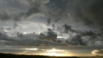 Sky after raining Hodgsonvale Australia 