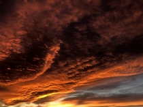 Sky sunset in Murcia Spain