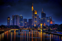 Skyline of Frankfurt am Main at night 