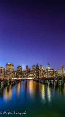 Skyline of Manhattan by Night Manhattan