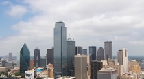Skyline view of Dallas TX 
