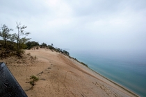 Sleeping bear dunes Empire MI Look at the top left  guy for scale  Picture doesnt do it justice