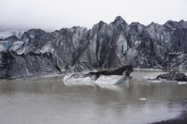 Slheimajkull Glacier Iceland 