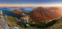 Slovakia mountain peak Rozsutec at sunset writes Tomas Sereda 