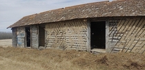 Small barn in rural Saskatchewan Canada