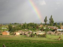 Small rural village in Kenya 