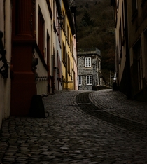 Small street in Cochem Germany 