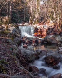 Small waterfall in Montseny Natural Park 