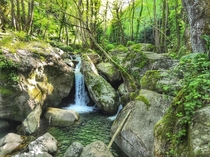 Small waterfall Mt Pelion Greece 