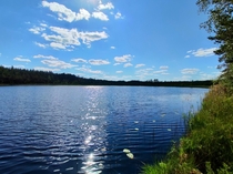 Small Woodland Lake Dalarna Sweden 