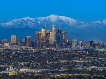 Snow In Los Angeles -   