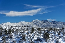 Snow On The Horizon N Arizona Highlands 