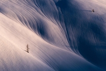 Snow waves of Italian Dolomites Shot from Passo Giau 