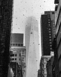 Snowy Freedom Tower in Lower Manhattan LarryPotterX 