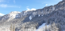 Snowy mountains of hoch-ybrig Switzerland OC x