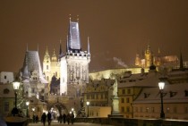 Snowy Prague 