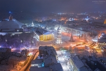 Snowy Vilnius Lithuania