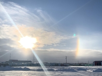 So cold Sun Dogs are out MB  -C