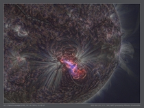 Solar Flare from a Sharper Sun 