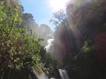 Some glorious rays in a waterfall in Zacatlan Mexico 