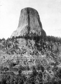 Some vintage EarthPorn - Devils Tower Wyoming USA circa  