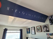 Something different I have the Drake Equation on my wall Also out of frame is a framed picture explaining all of the variables in case any visitors are curious