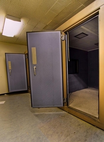 Soundproof testing booths at Agnews mentalrehabilitation hospital Im not sure what these were exactly used for but I went inside for a bit and listening to my own body functioning so loudly was extremely unsettling Would not recommend OC x
