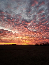 Southeast Kansas sunset no filters
