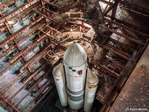 Soviet space launch vehicle Energy-M in its final resting place